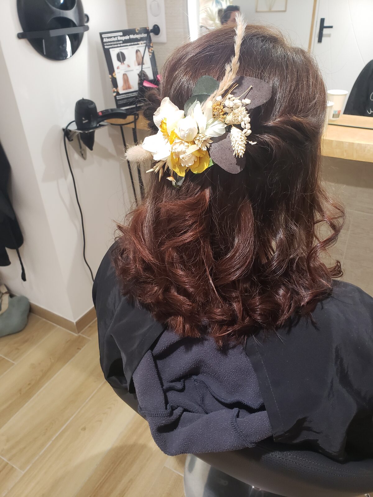 Coiffure mariage & cérémonie n°7 — réalisation de Coralie, salon Entre Vous et Moi à Plancoët