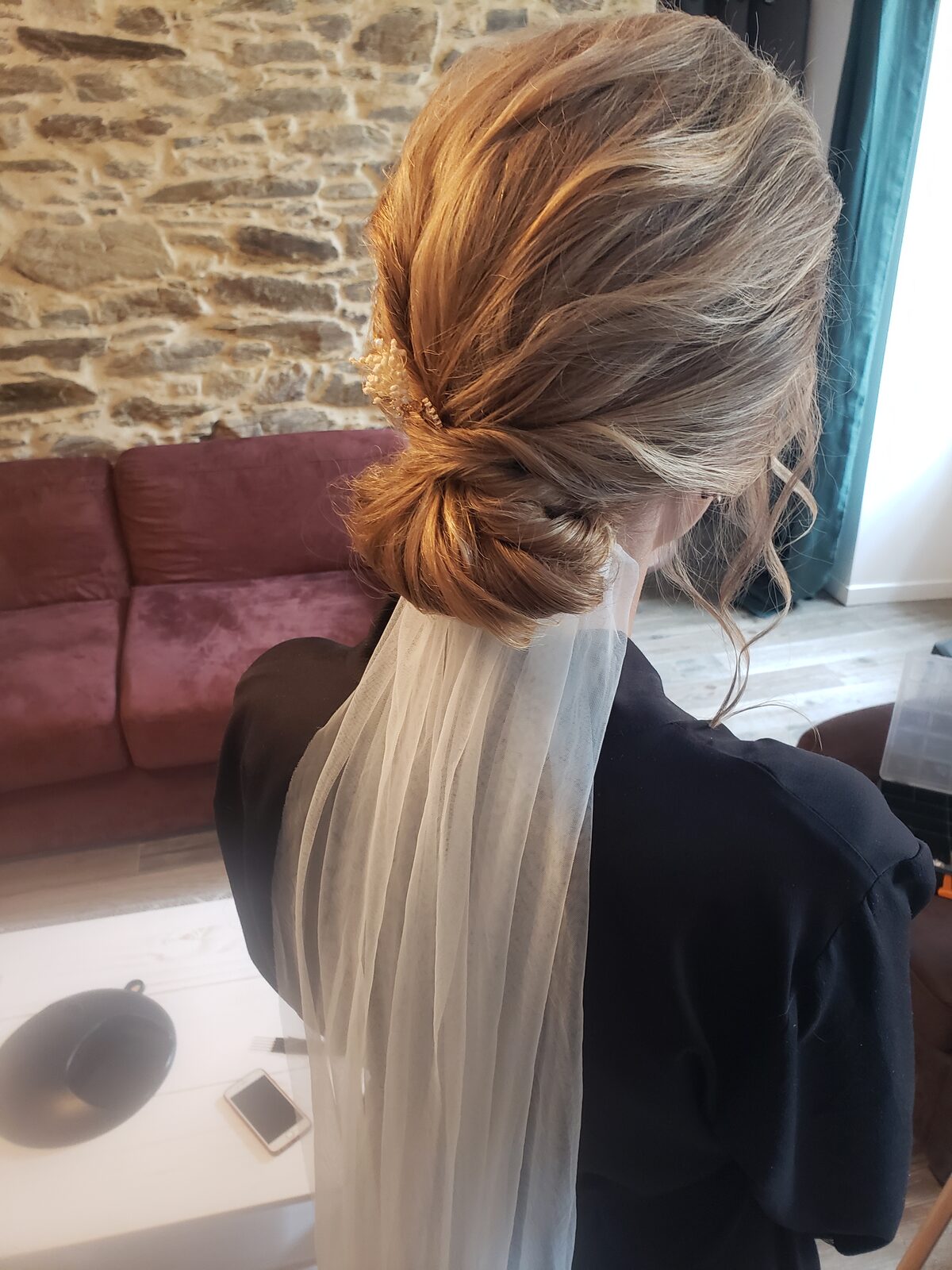 Coiffure mariage & cérémonie n°8 — réalisation de Coralie, salon Entre Vous et Moi à Plancoët